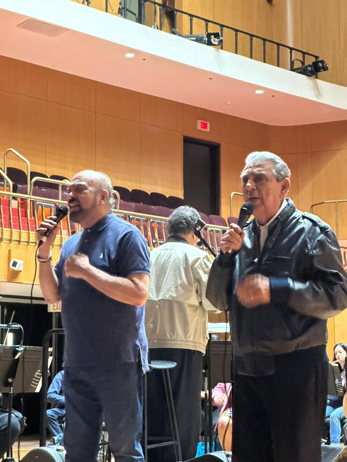 Ensayo en la sala de conciertos